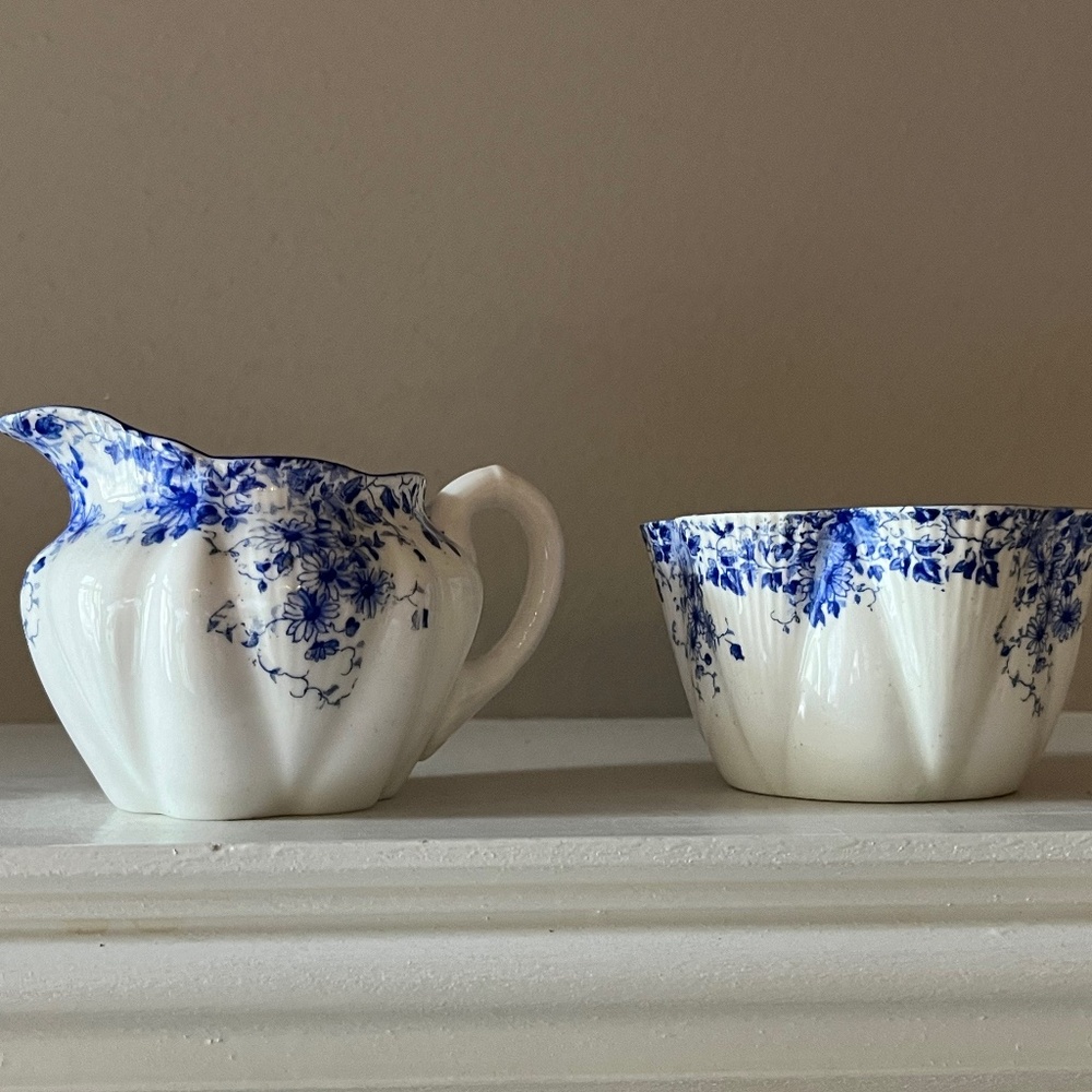 Shelly Fine Bone China Cream and Sugar